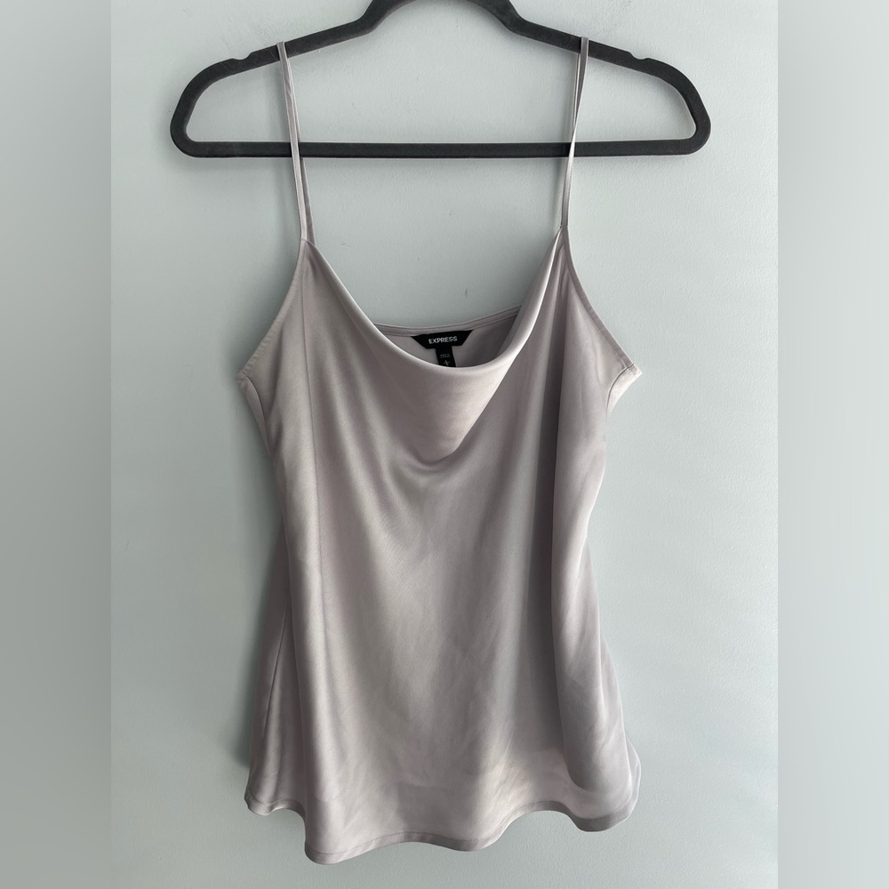 Express Women's Elegant Silver Cami